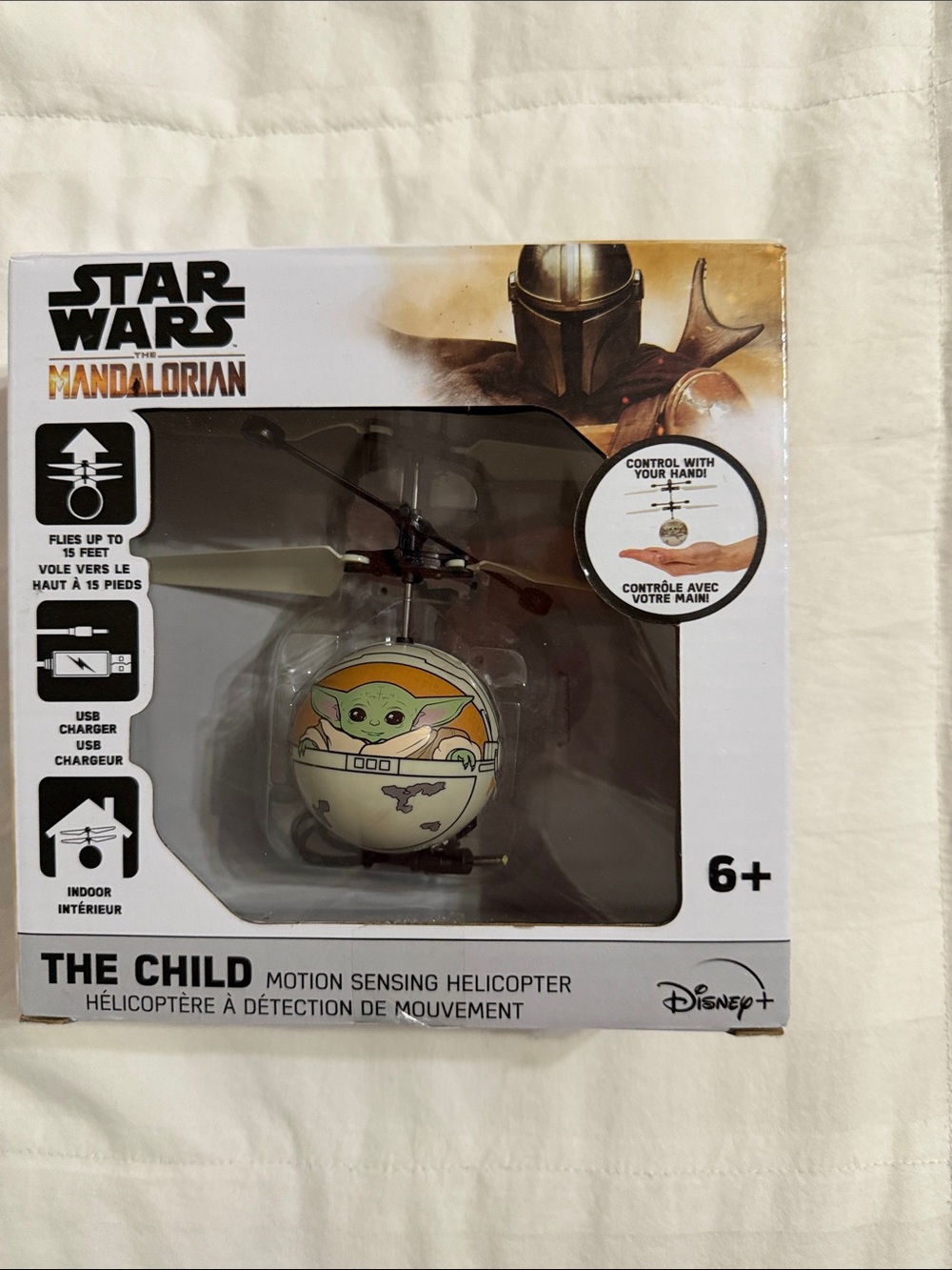 Star Wars The Child motion sensing helicopter.